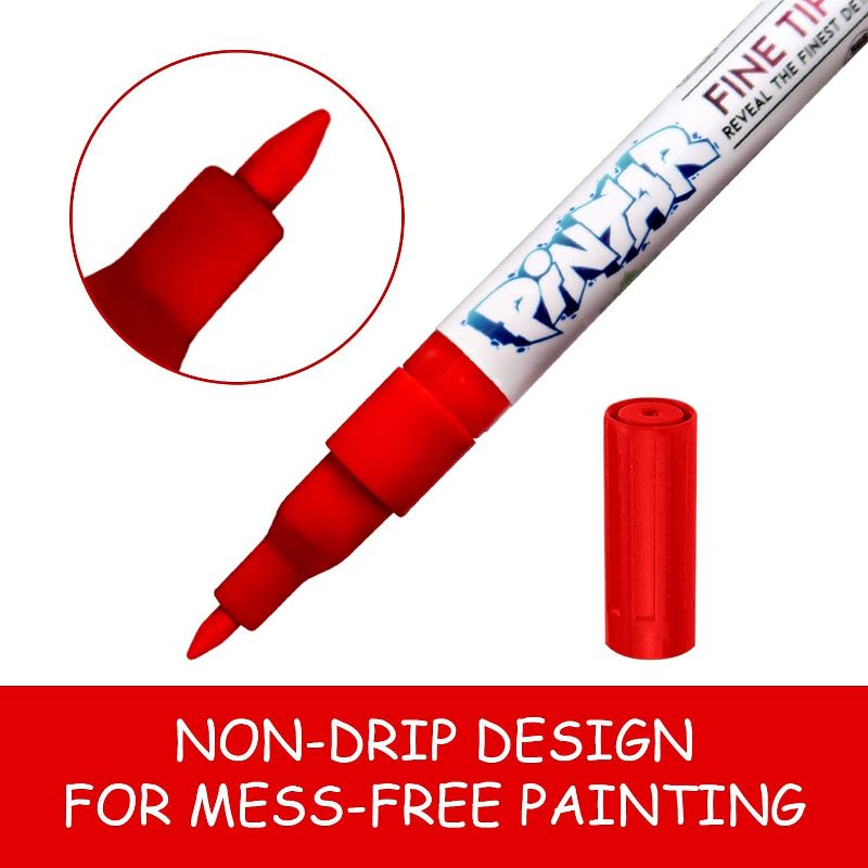 Pintar Art Supply Premium Acrylic Paint Pens - Fine Tip Pens For Rock Painting