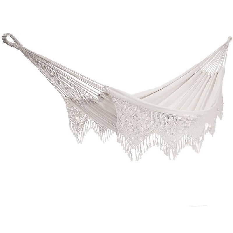 Vivere Brazilian Style Double Deluxe Hammock - Natural Color
