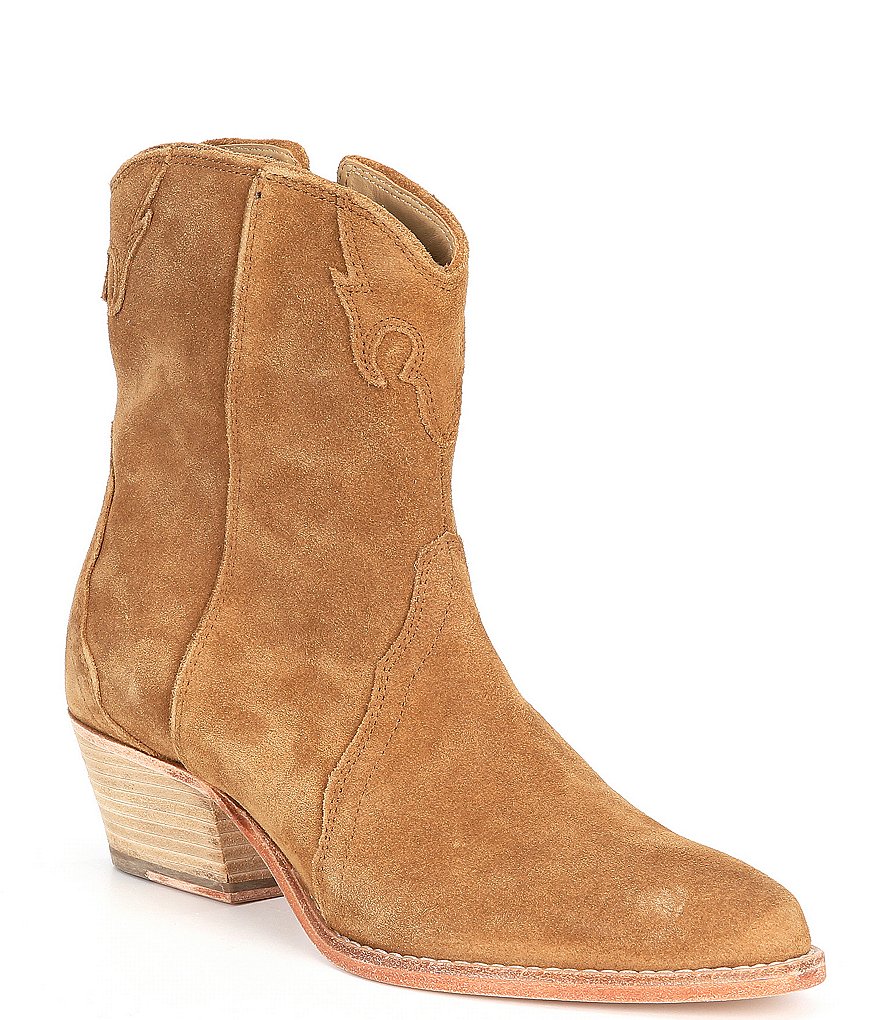 Free People New Frontier Suede Western Booties