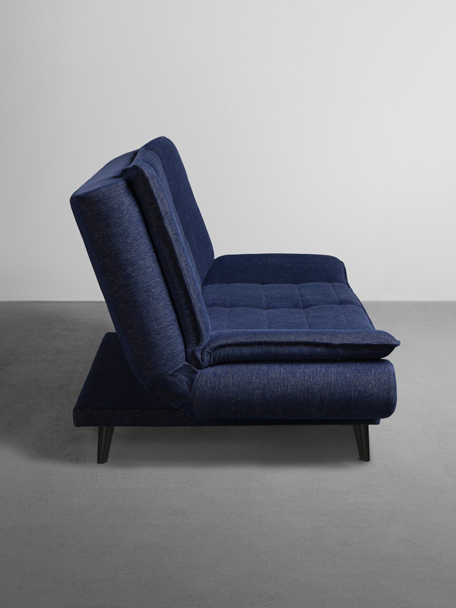 Sleepyhead Ink Blue Fabric Foldable 3 Seater Sofa Cum Bed