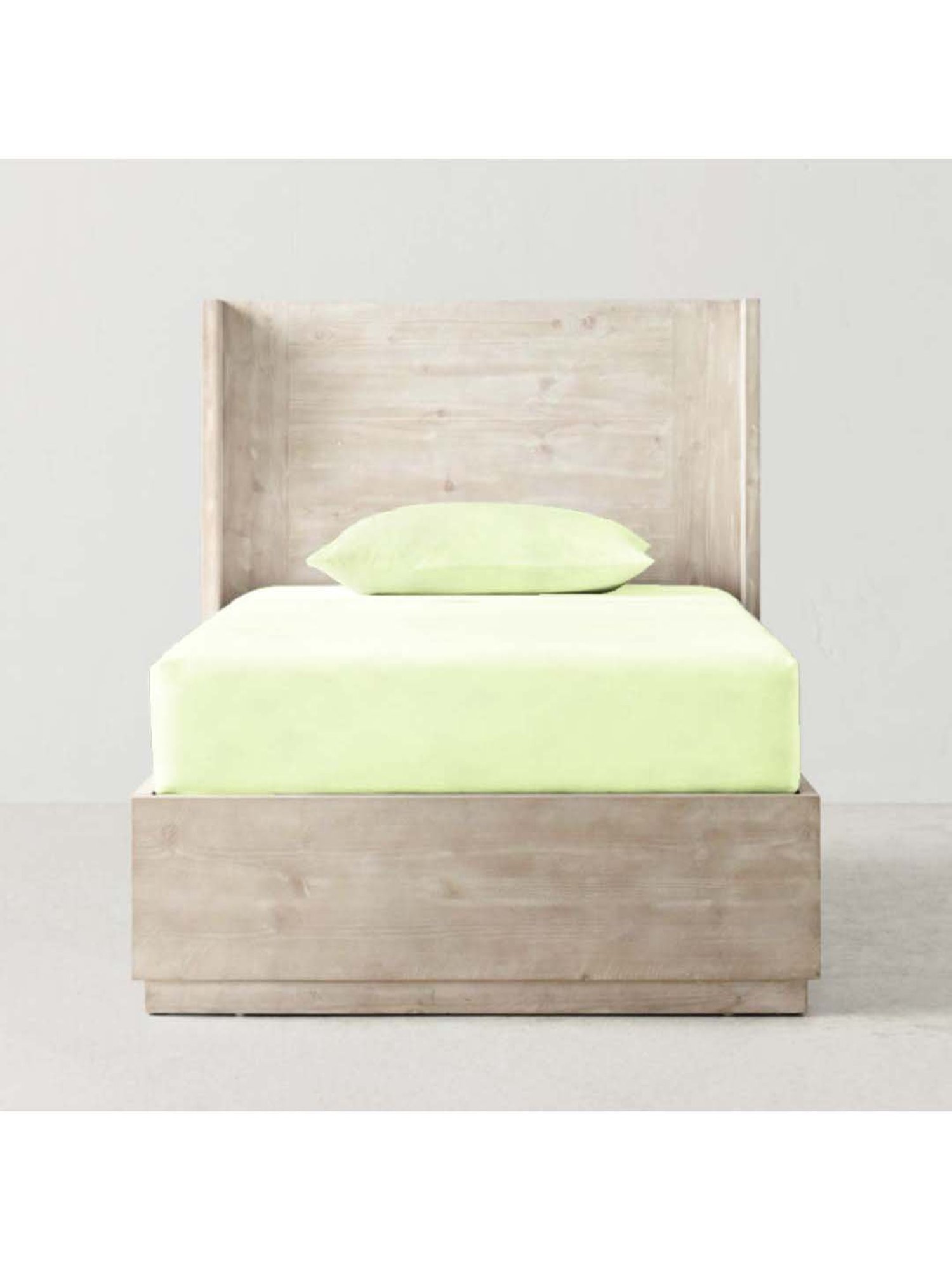 The Baby Atelier Lime Green Organic Cotton Kids Fitted Bed Linen Set