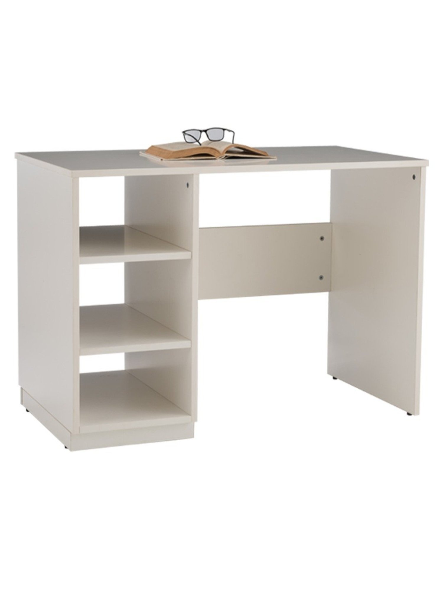 Pure Delrick Writing Table in Matte Frosty White Finish