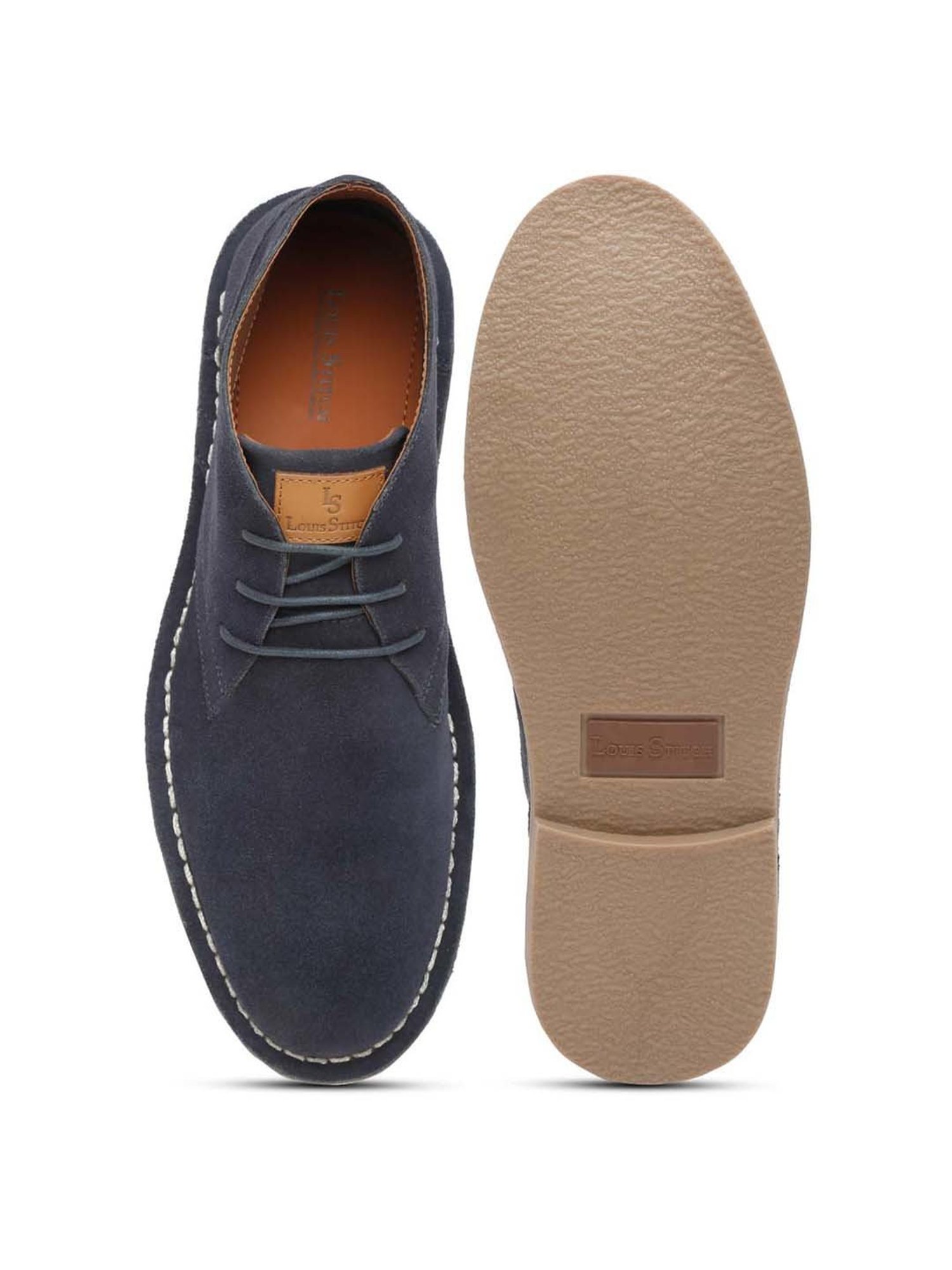 Louis Stitch Men's Federal Blue Chukka Boots