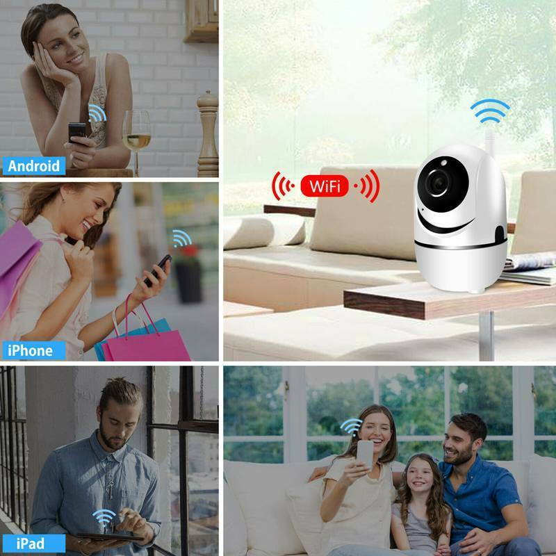 Wireless HD 1080P Pan Baby Pet Monitor Network Security IP Camera IR WiFi Webcam Smart Camera Webcam WiFi Pan-tilt Night Vision Mit MIC Video Camera Baby Monitor Indoor Home Security Camera