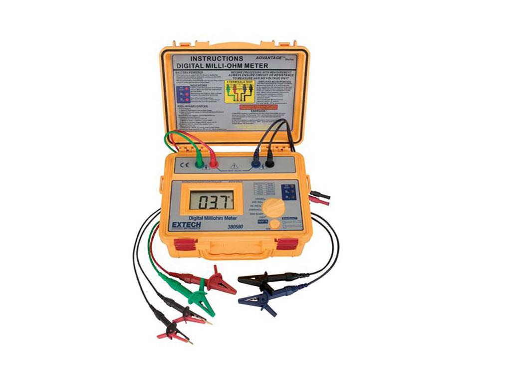 Extech Milli Ohm Meter, 200m Ohms-2000 Ohms  380580