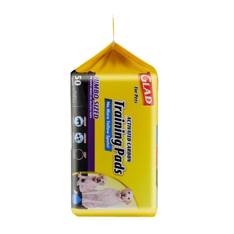 Glad Jumbo Activated Carbon Dog Training Pads - 50ct