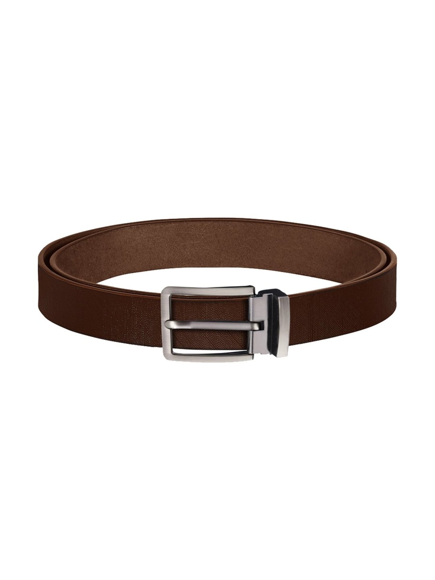 Scharf Brown Leather Set Of Waist Belt And Wallet For Men