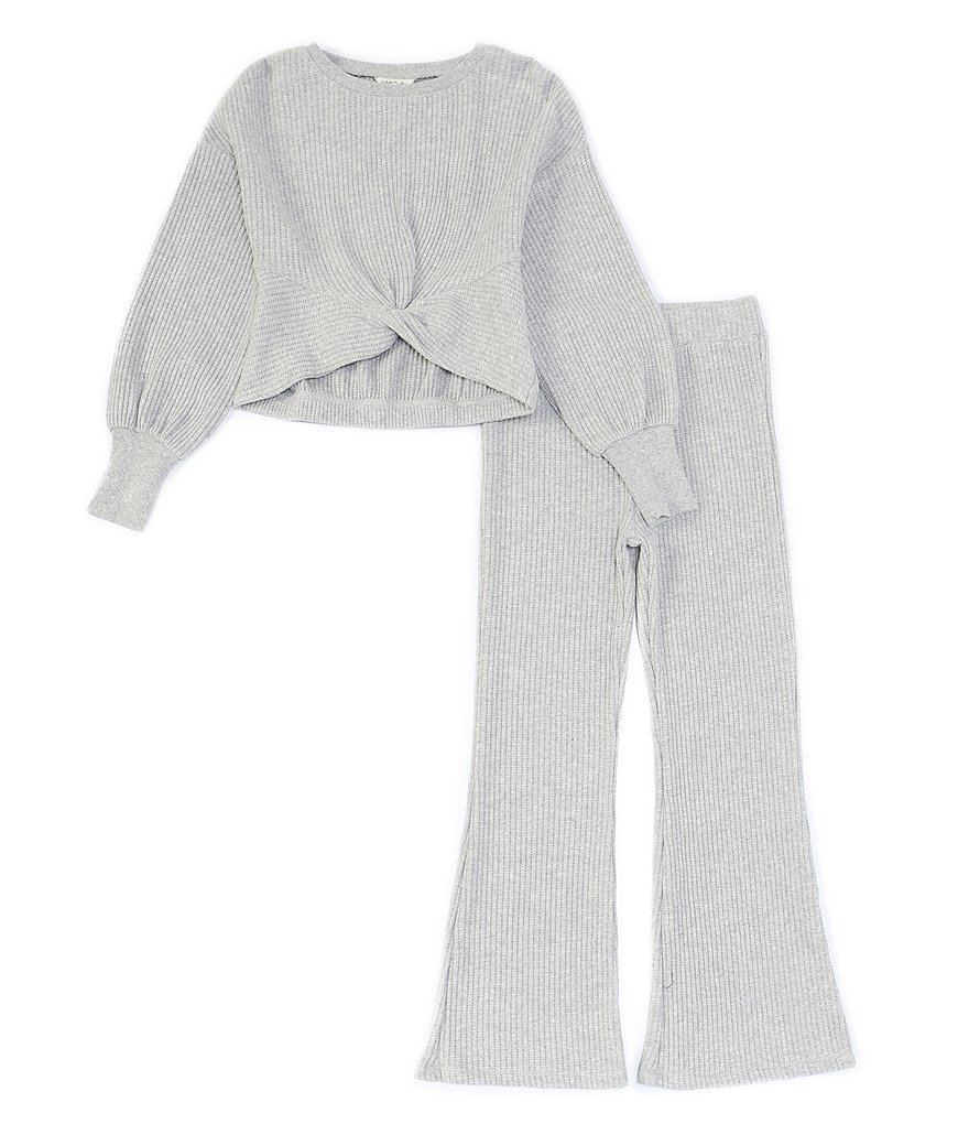 Habitual Big Girls 7-16 Long-Sleeve Twist-Hem Top & Relaxed Pants Set