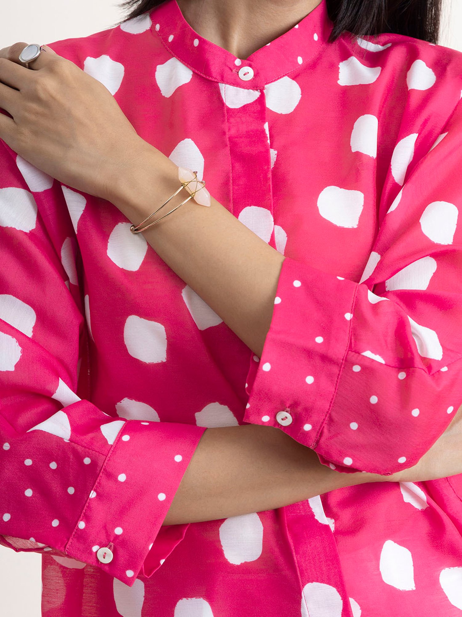 Pink Fort Pink Printed Shirt