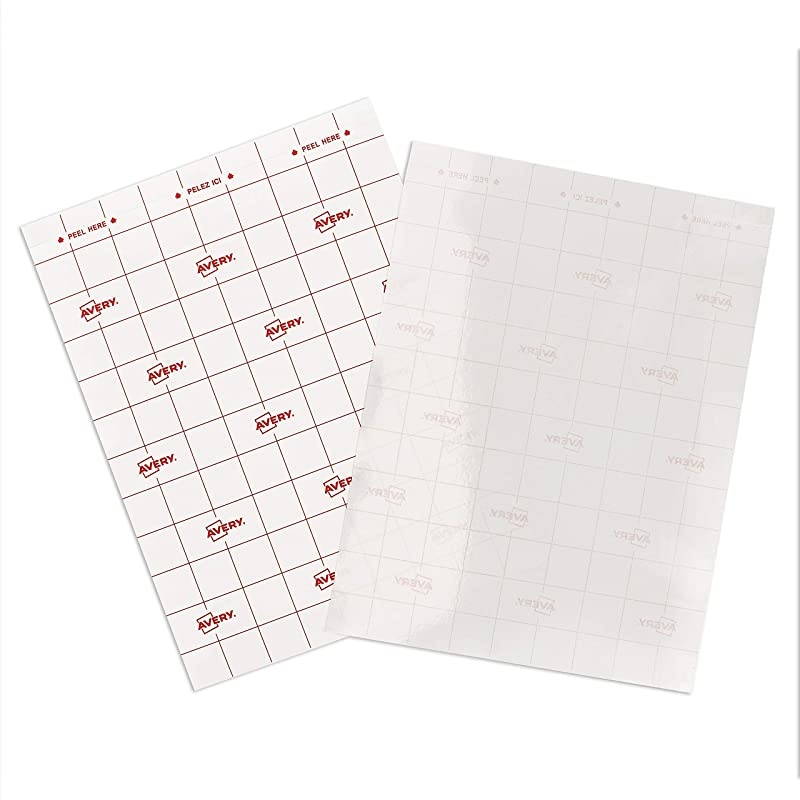 Clear Laminating Sheets, 9" x 12", Permanent Self-Adhesive, 2 Sheets (73602)