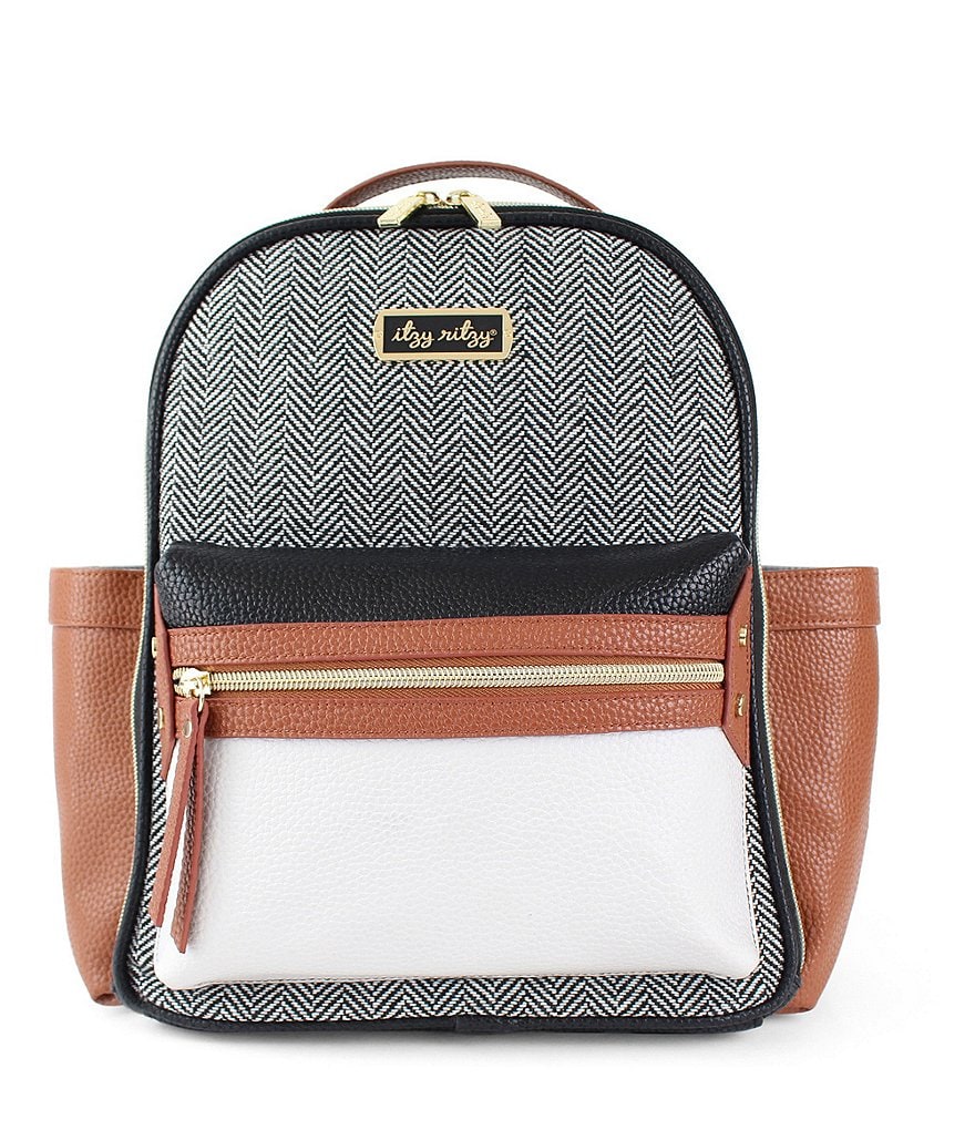 Itzy Ritzy Mini Diaper Bag - Coffee & Cream