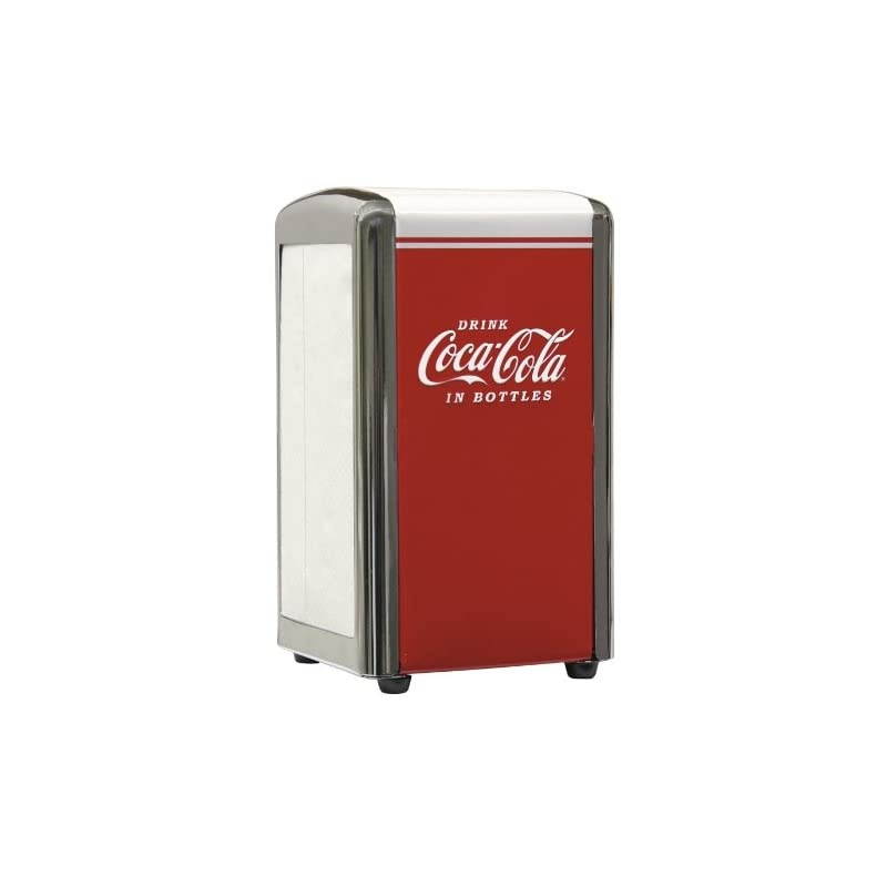 Coca-Cola CC342 Drink Coca-Cola Napkin Dispenser,Red,Small