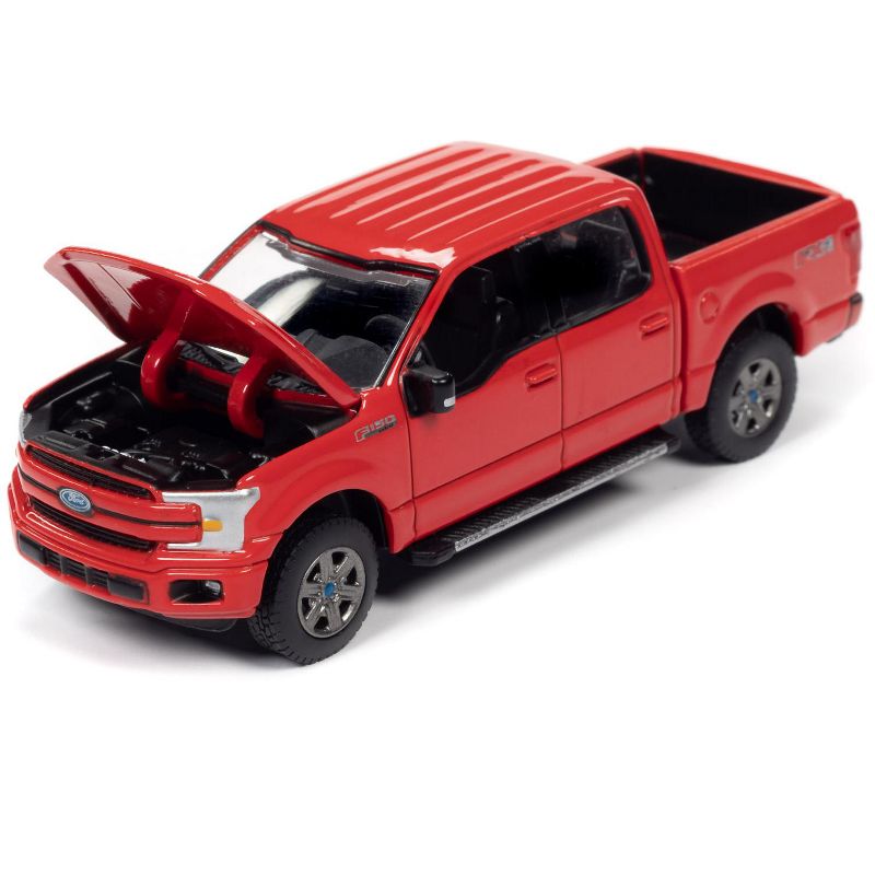 2019 Ford F-150 Lariat Pickup Truck Race Red "Muscle Trucks" Limited Edition to 11056 pieces Worldwide 1/64 Diecast Model Car by Autoworld
