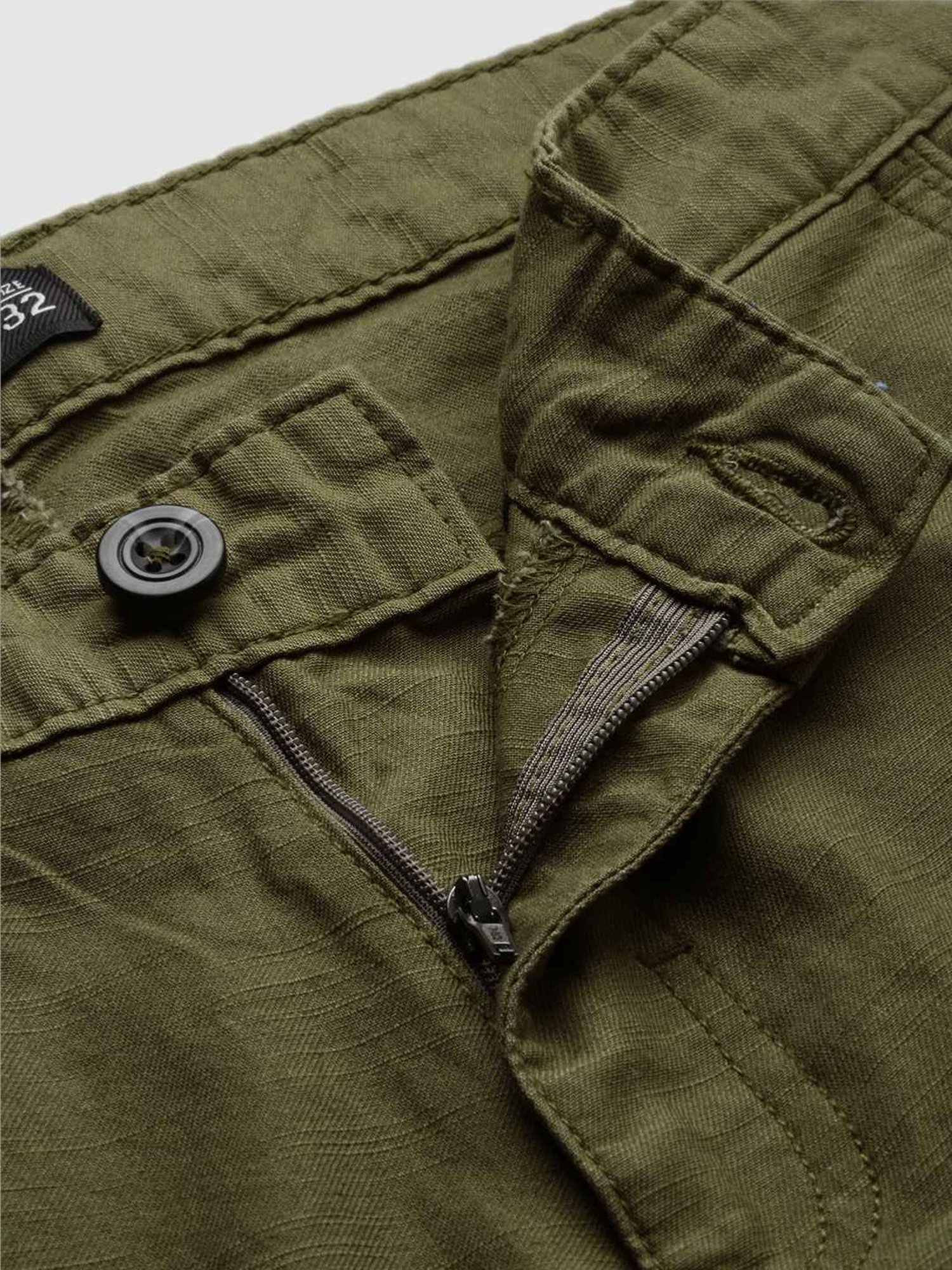 IVOC Olive Cotton Slim Fit Jogger Pants