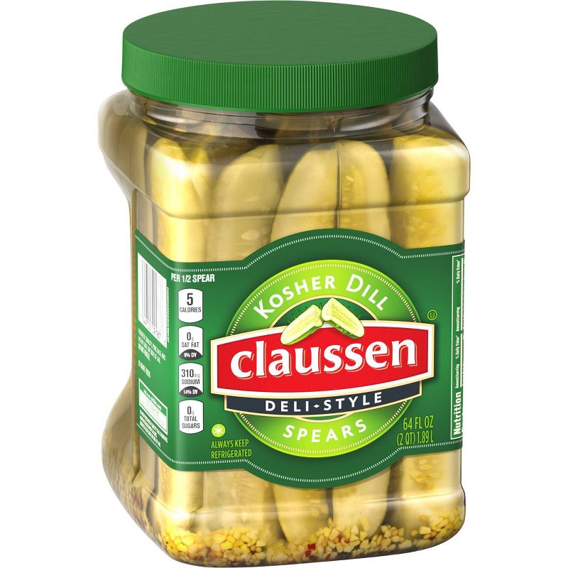 Claussen Kosher Dill Pickle Spears - 64 fl oz
