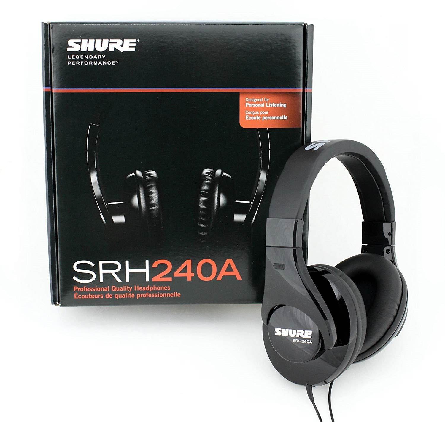 Shure SRH240A Professional Quality Headphones (Black)