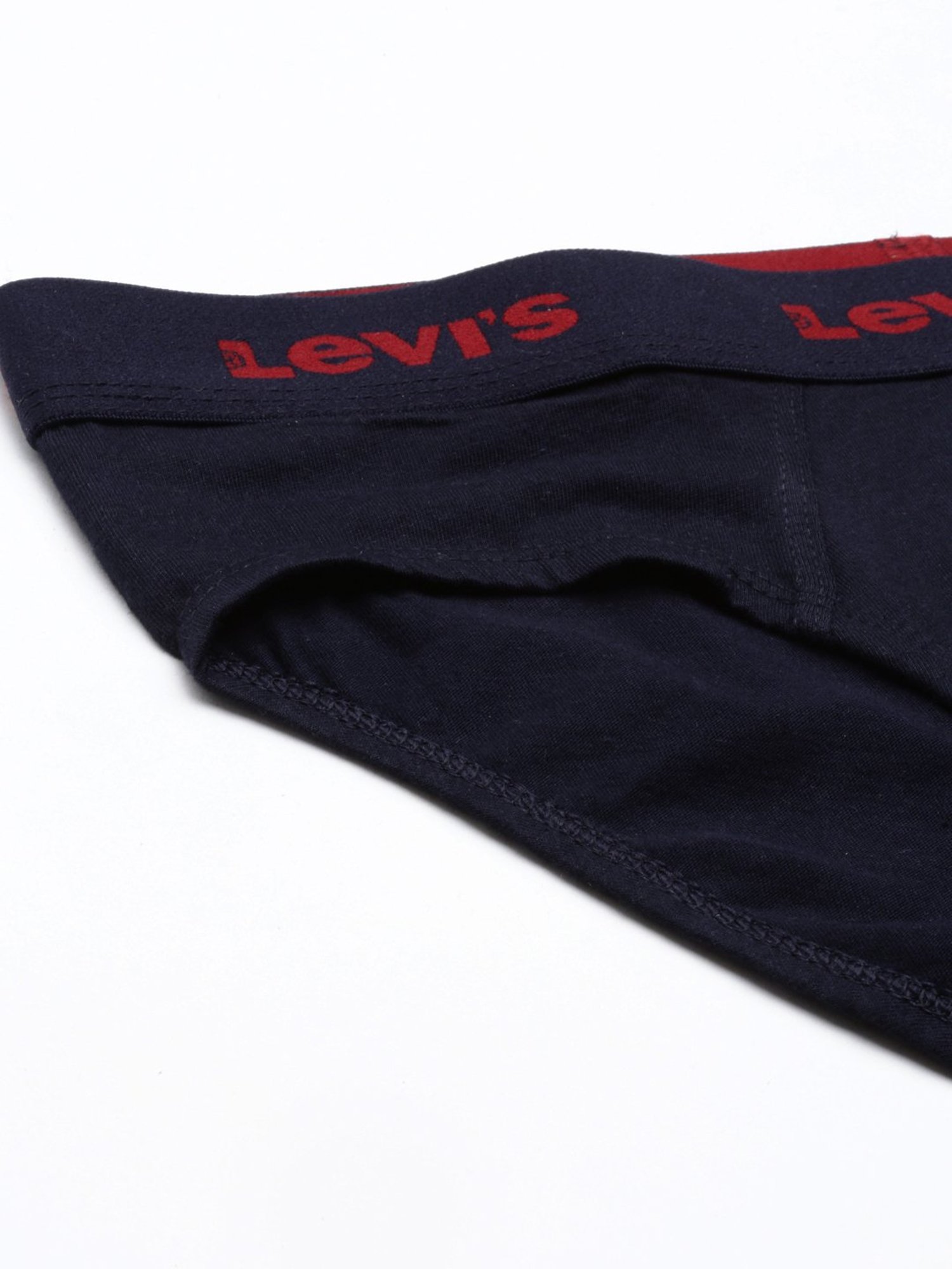 Levi's Black & Grey Cotton Regular Fit Briefs - Pack Of 2