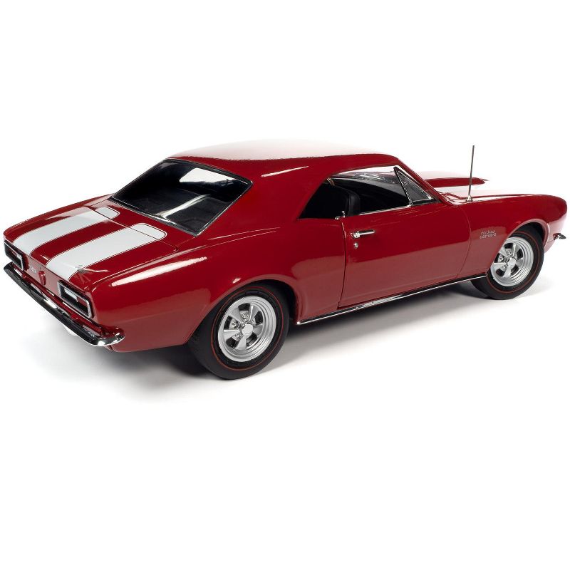 1967 Chevrolet Camaro Z/28 Nickey Hardtop Bolero Red with White Stripes "Muscle Car & Corvette Nationals" (MCACN) 1/18 Diecast Model Car by Autoworld