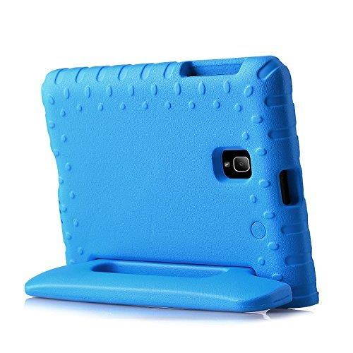 BMOUO Kids Case for Samsung Galaxy Tab A 8.0 2017 (SM-T385 /T380) - EVA Shockproof Light Weight Handle Stand Kids Case Cover for Samsung Galaxy Tab A 8-inch 2017 Release - Blue