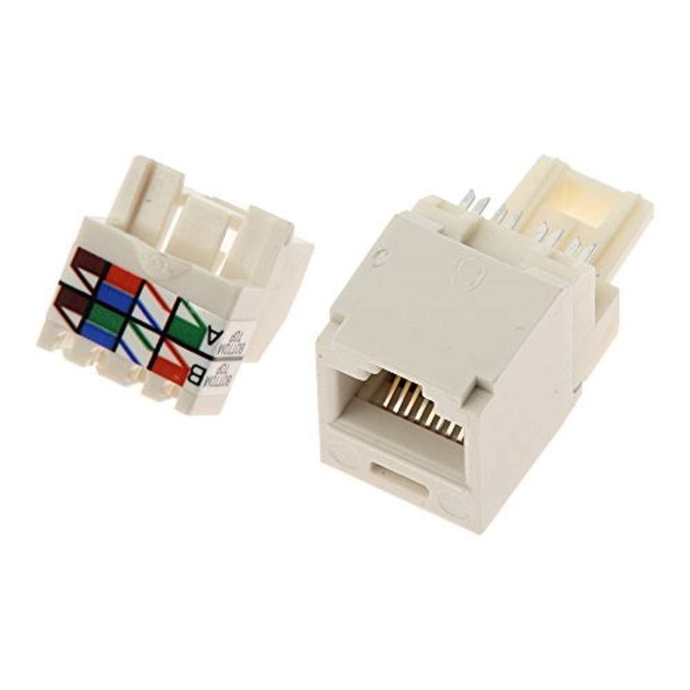 Panduit CJ688TPIW Category-6 8-Wire TP-Style Jack Module, Off White