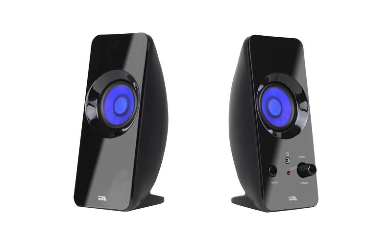 Cyber Acoustics CurveLight CA-2806BT 2.0 Bluetooth Speaker System - Bluetooth