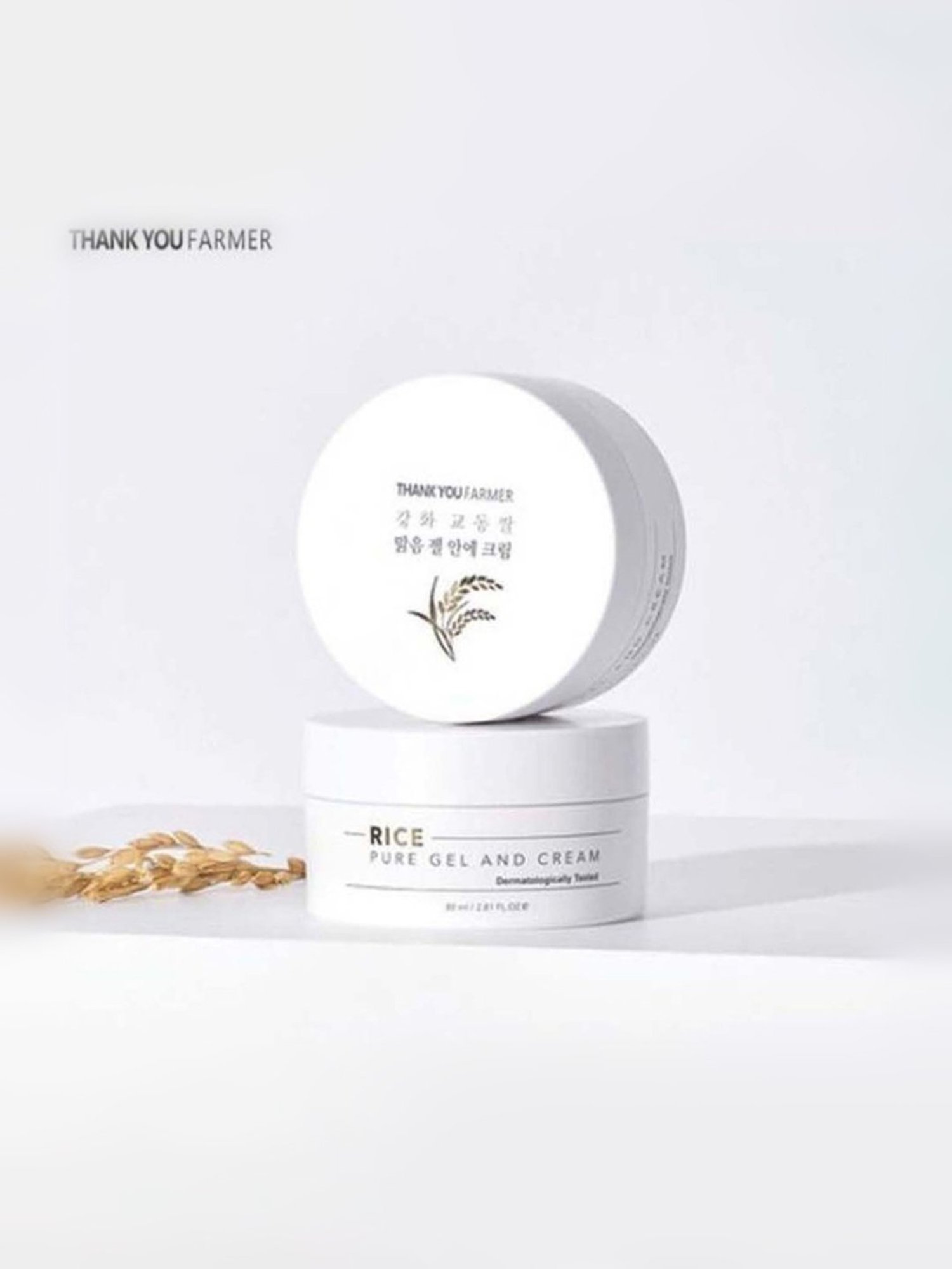 Thank You Farmer Rice Pure Gel And Cream - 80 ml