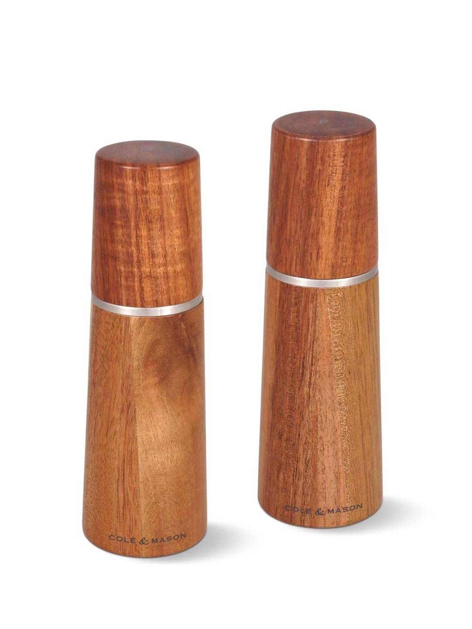 Cole & Mason Marlow Brown Acacia Wood Salt & Pepper Mill - Set of 2