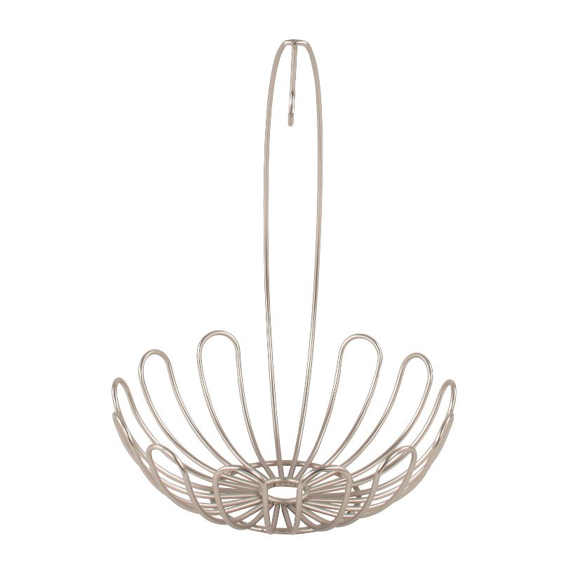 Spectrum Bloom Arched 2-Tier Steel Fruit Server - Satin Nickel