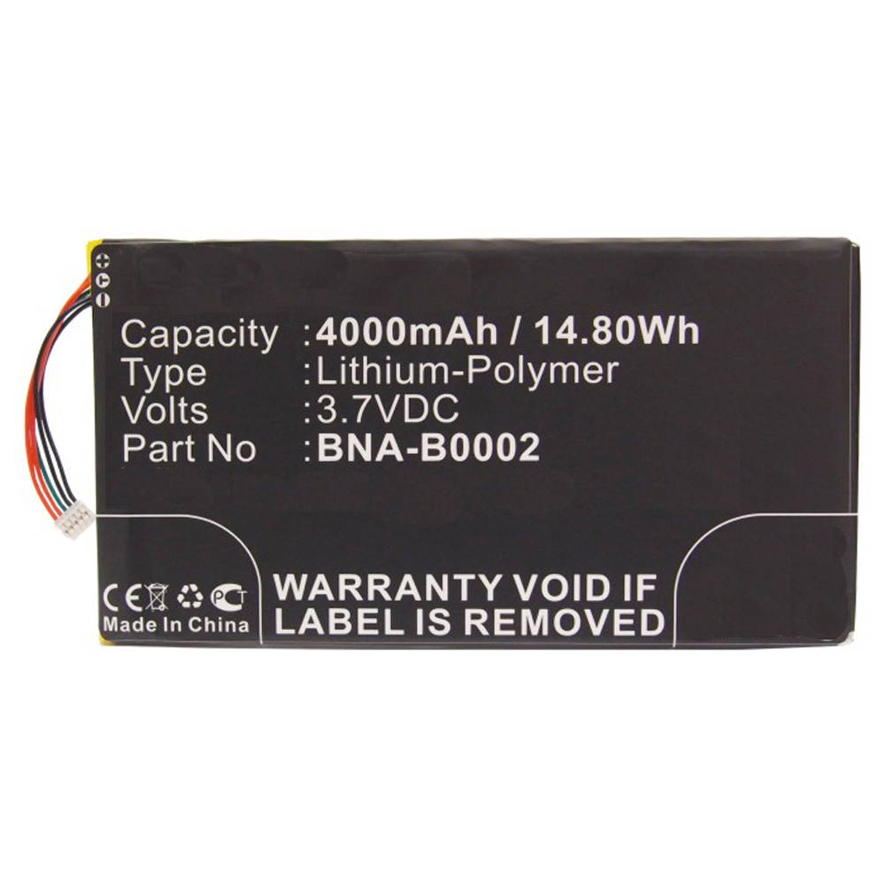 Replacement 4000mAh BNA-B0002, L83-4977-266-01-4 Battery for Barnes & Noble NOOK HD 7, BNRV400, BNTV400 Tablet with Installation Tools