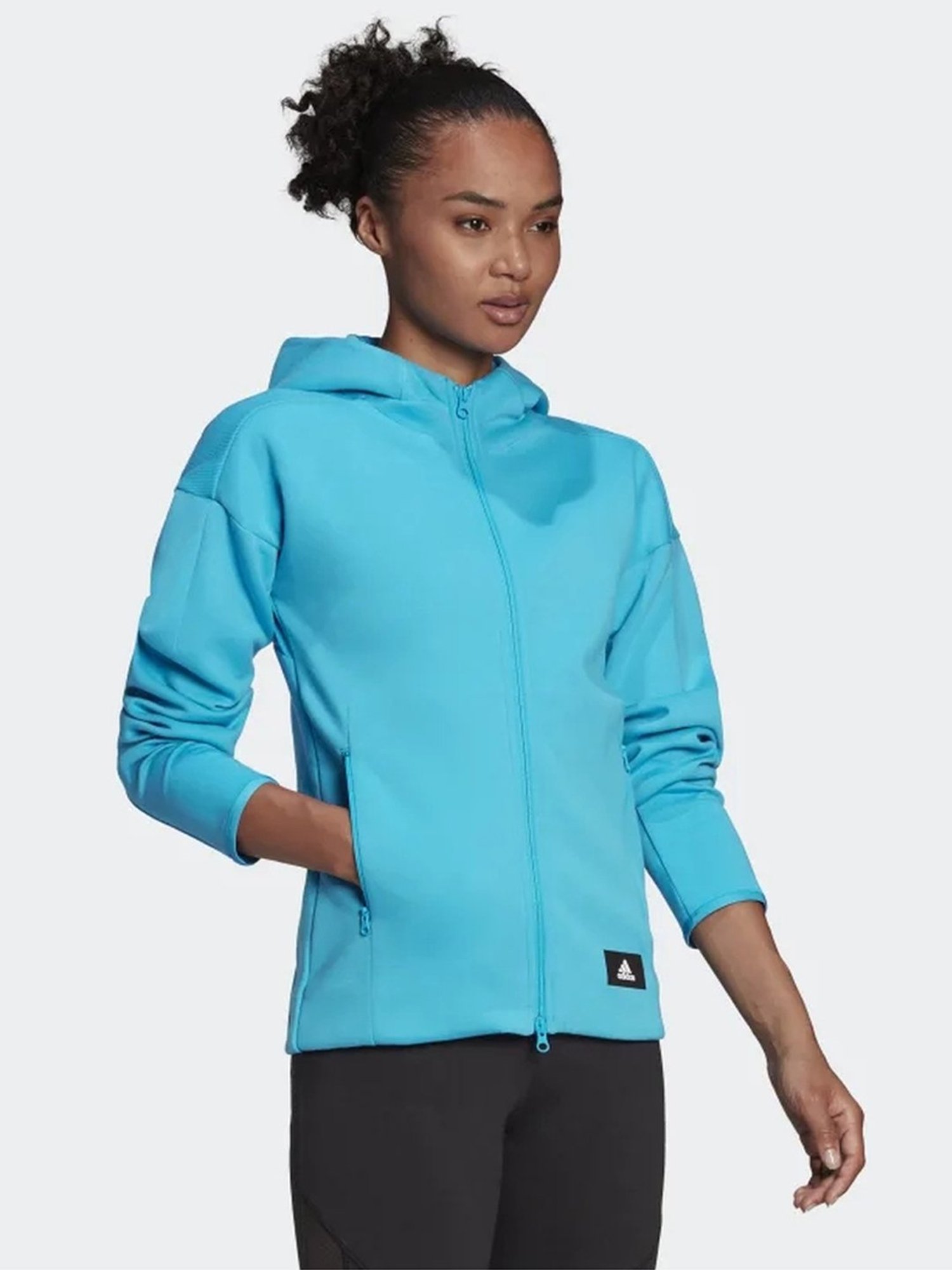 adidas Blue Cotton Sports Jacket