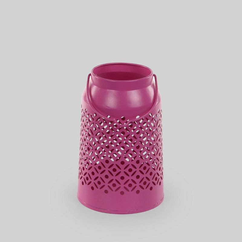 2ct Hangable Iron Lantern Pink - Bullseye's Playground™