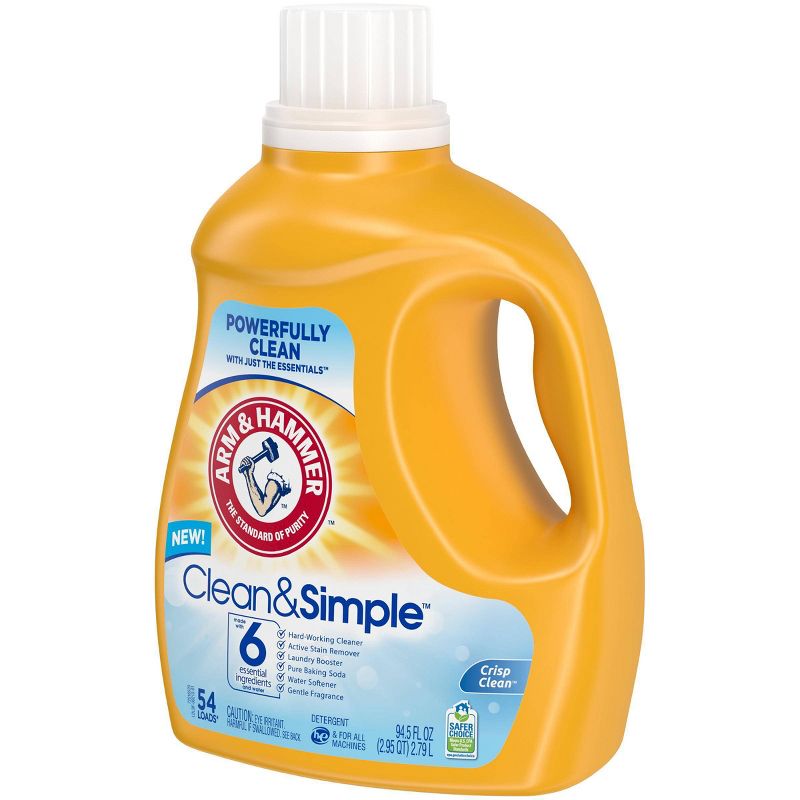 Arm & Hammer Clean & Simple Liquid Laundry Detergent - 94.5 fl oz