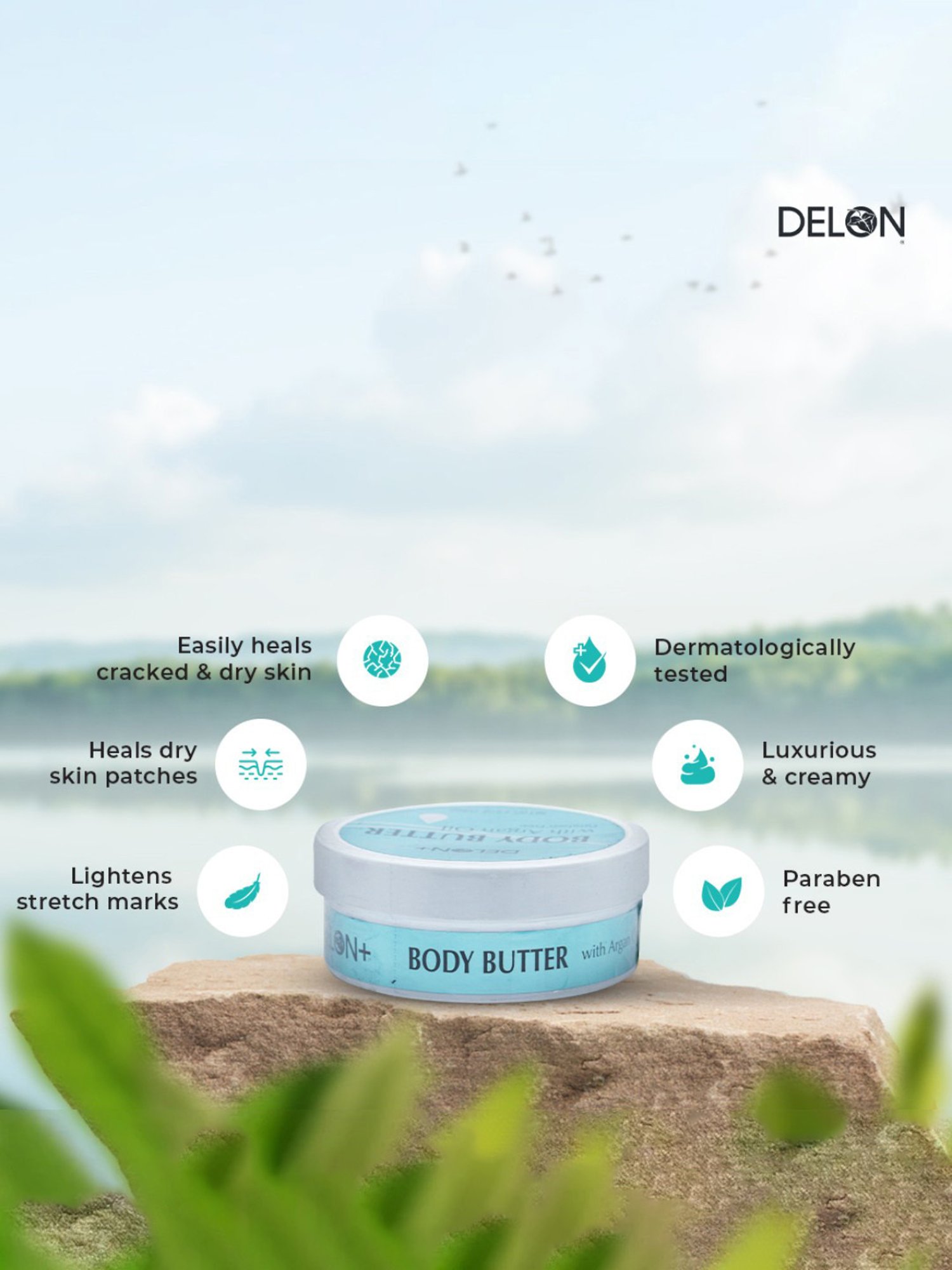 The Love Co. Cherry Blossom Body Butter - 200 gm