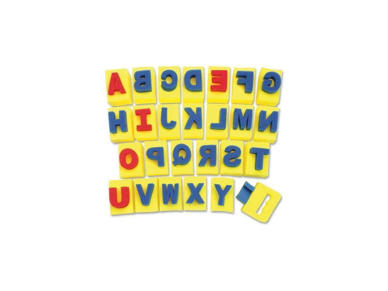 ChenilleKraft Sponge A-Z Letters - 26 (Capital Letter) Shape - Washable - 2" Height x 2.93" Width x 2.31" Thickness - As