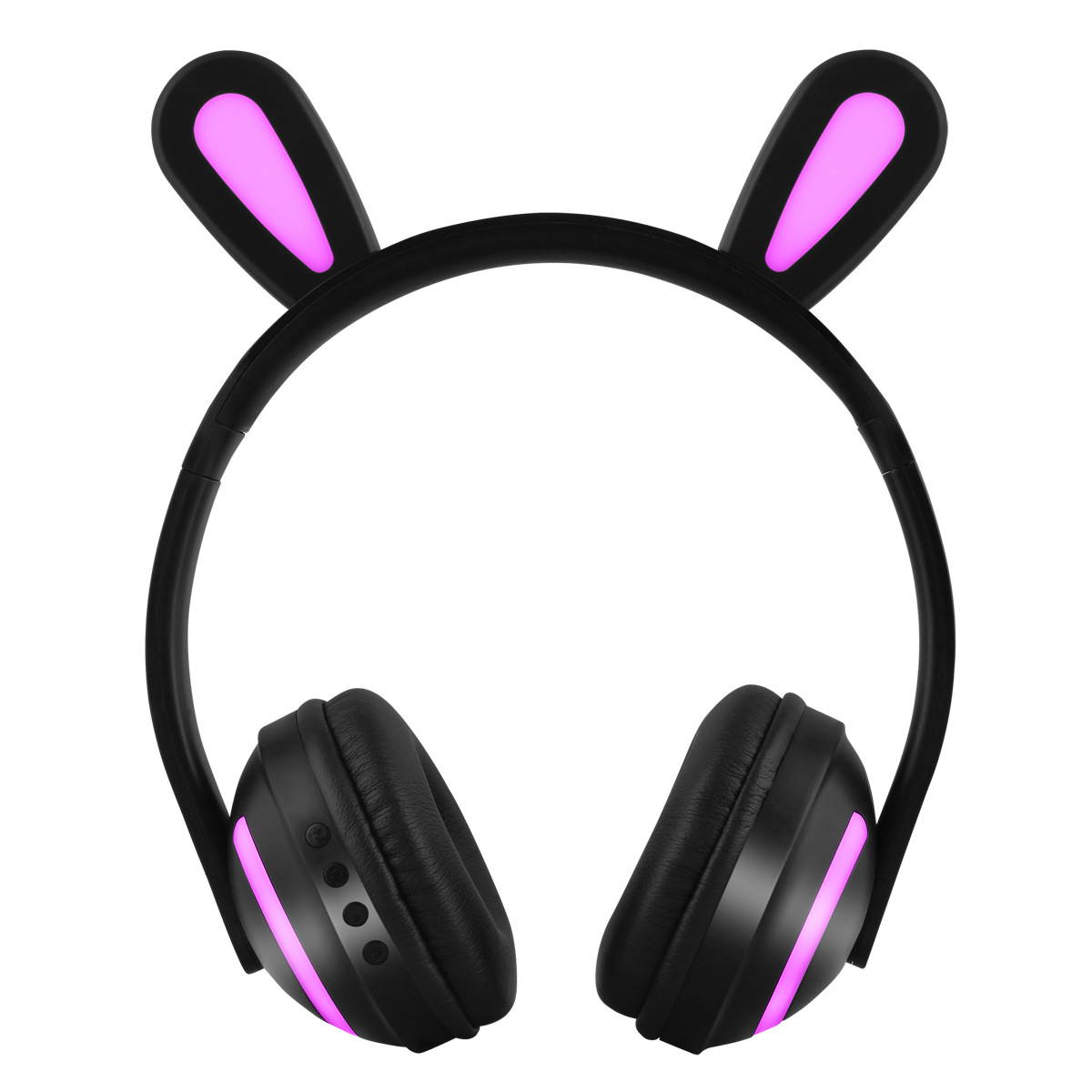 CORN  Cartoon Shape Bluetooth 4.1 Wireless  and 3.5mm Wired Connectivity  Dual-mode Headset, Stereo Low Deep Bass, Multi-color Led Light Effect--Rabbit Girl