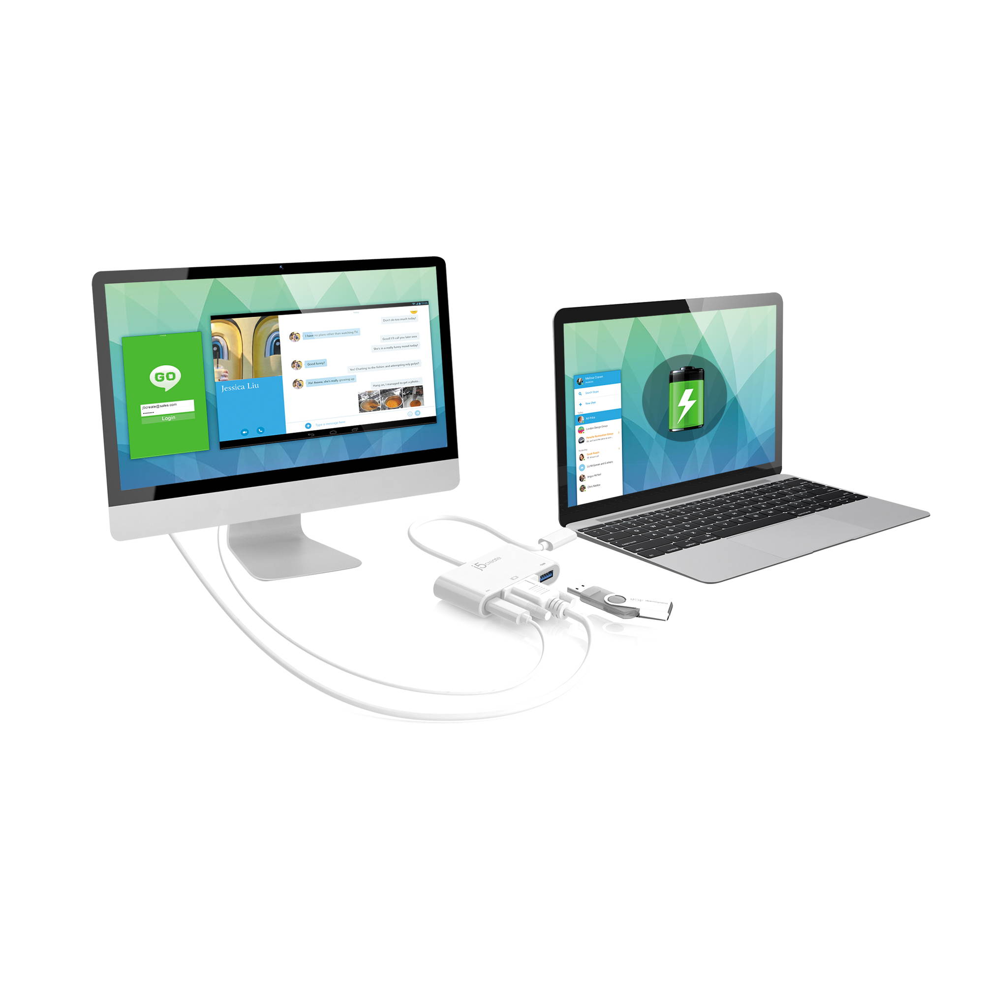 j5create USB Type-C to VGA & USB 3.0 with Power Delivery