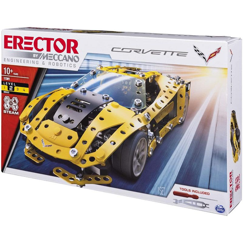 Spin Master Erector by Meccano Chevrolet Corvette Model Building Kit
