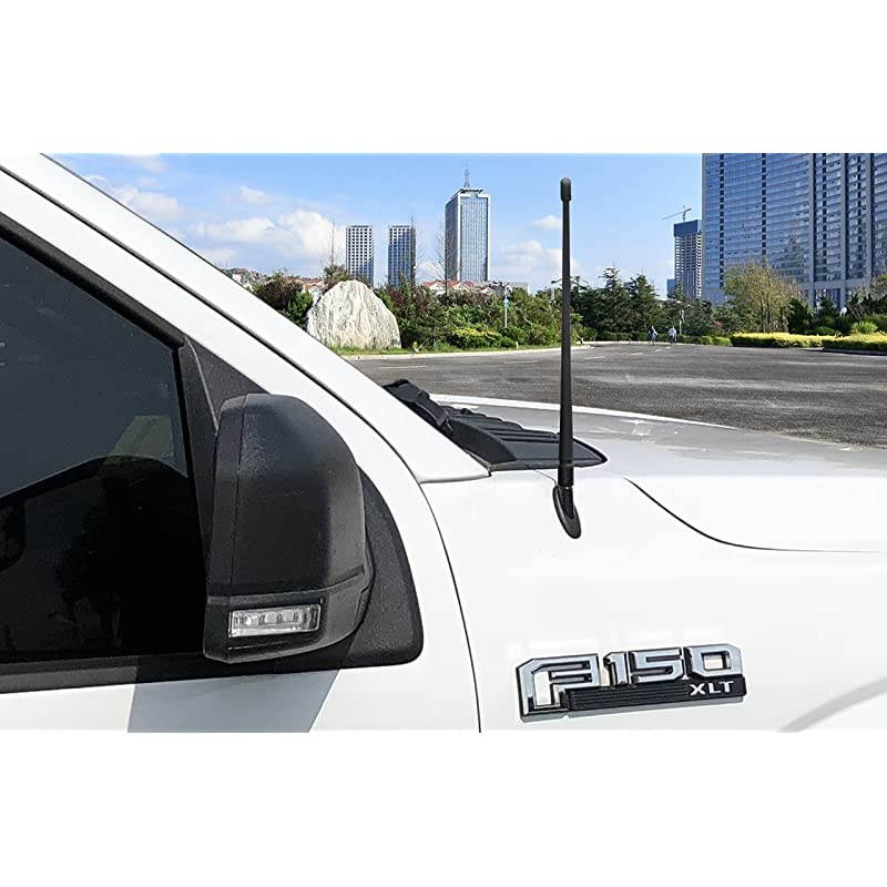Antenna Compatible with Ford F150 20092021 | 13 inches Flexible Rubber Antenna Replacement | Designed for Optimized FMAM Reception