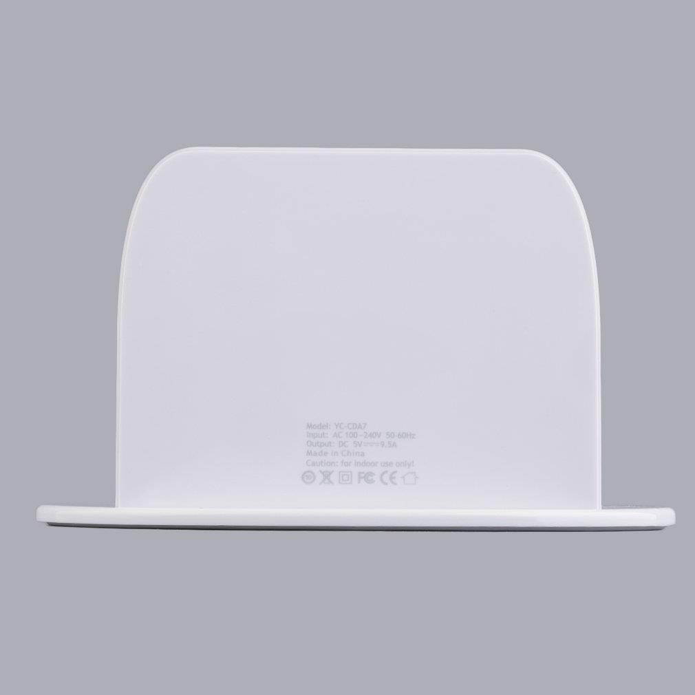 Multi-Function 5V 2.4A 7-Port USB Adapter Power Charger for Mobile Phones