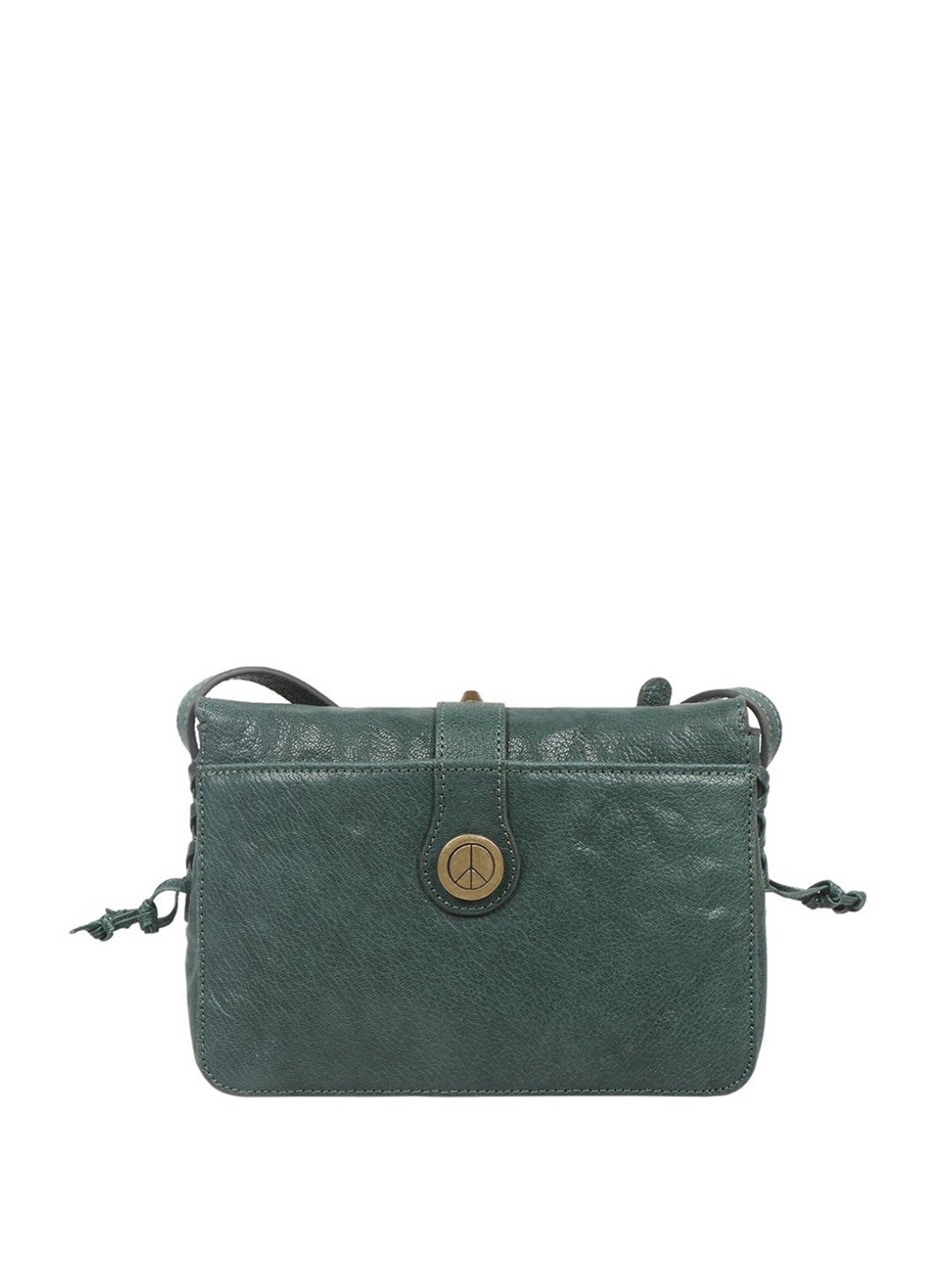 Hidesign Rebels Guevara 01 Burnt Goat Green Solid Small Sling Handbag