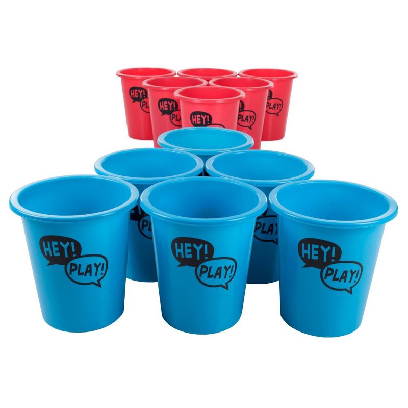 Hey! Play! Kids' and Adults Large Pong Outdoor Game Set