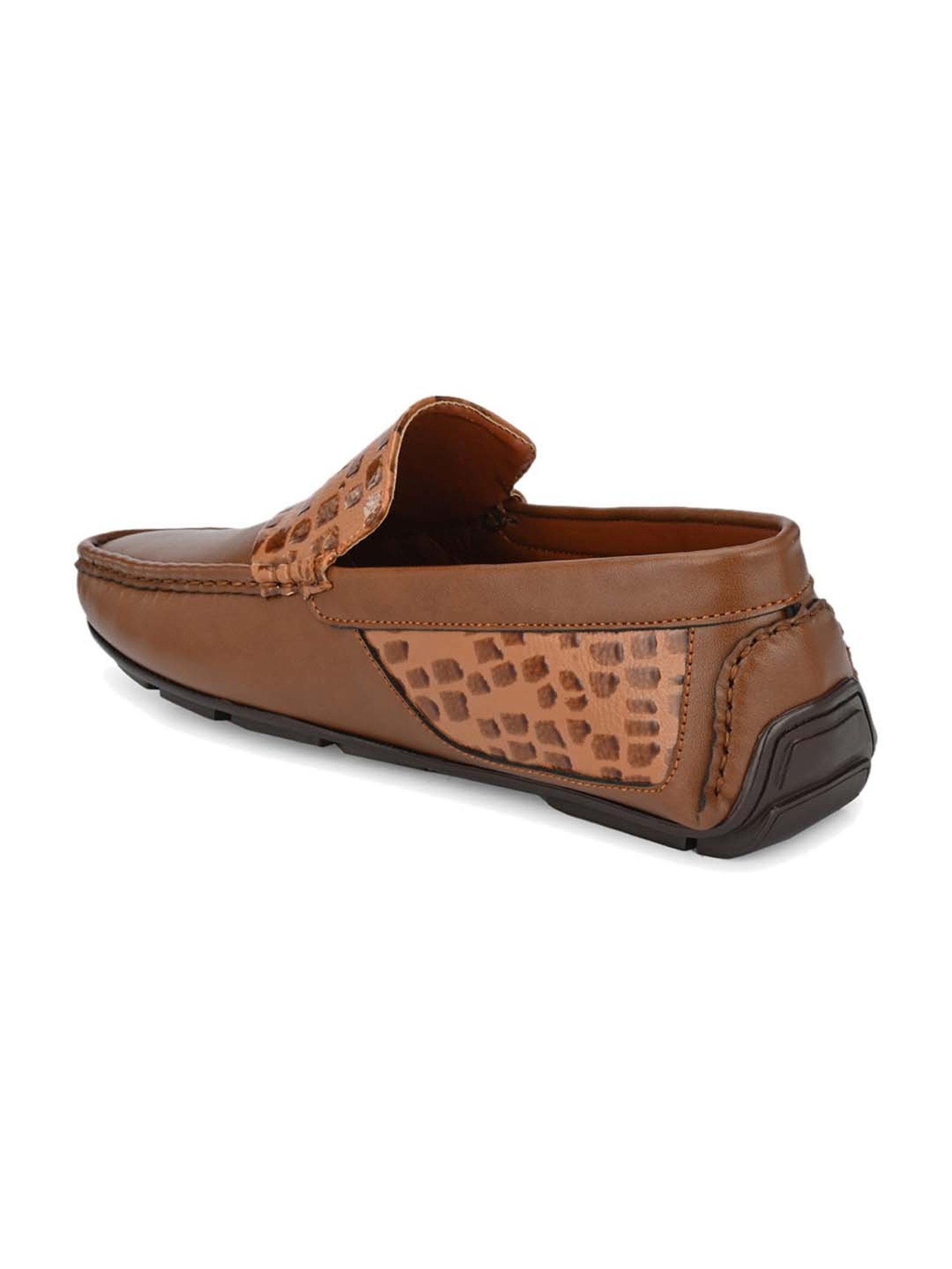El Paso Men's Tan Casual Loafers