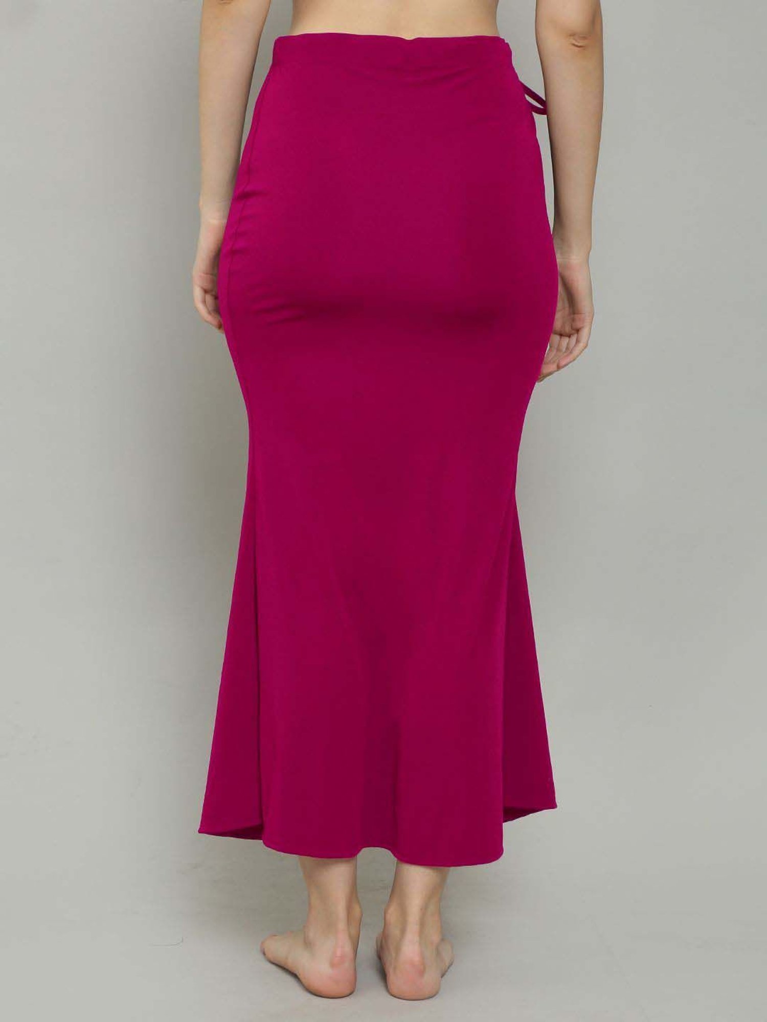 N-Gal Navy & Pink Plain Saree Shapewear - Pack Of 2