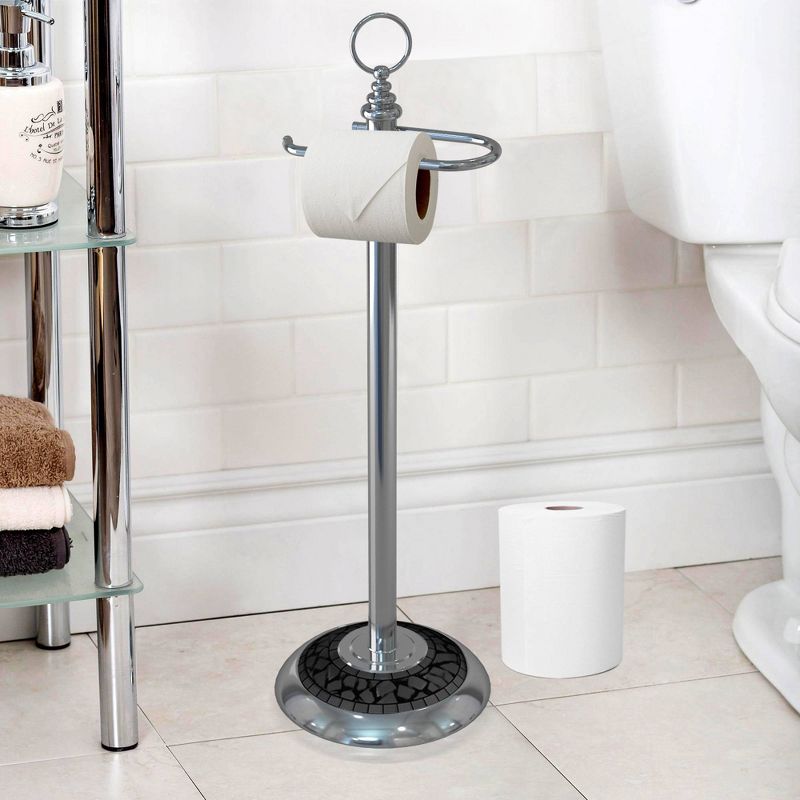Freestanding Toilet Tissue Holder Chrome - Nu Steel