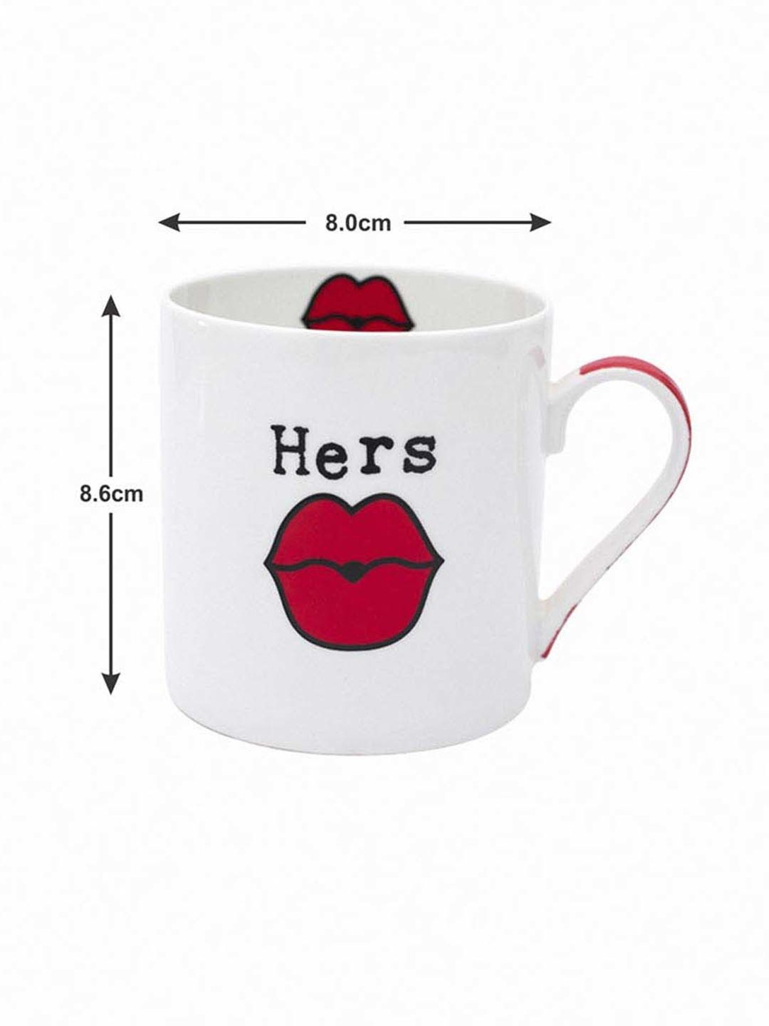 Goodhomes White Bone China Coffee Mugs (350 ml) - Set of 4