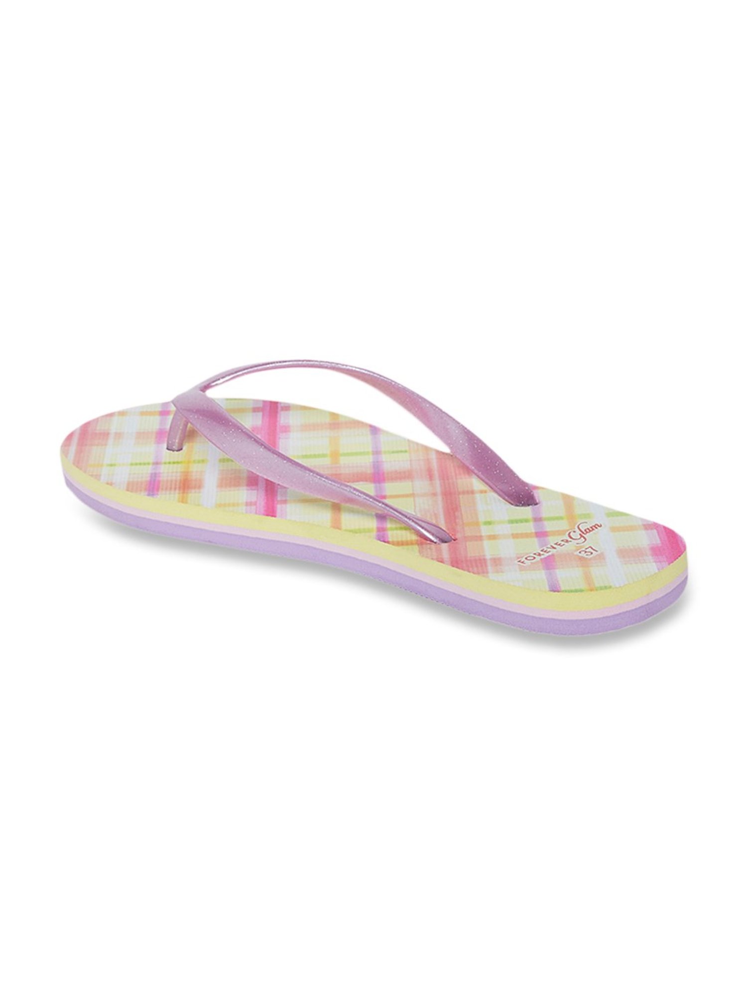 Forever Glam by Pantaloons Women's Pink Flip Flops