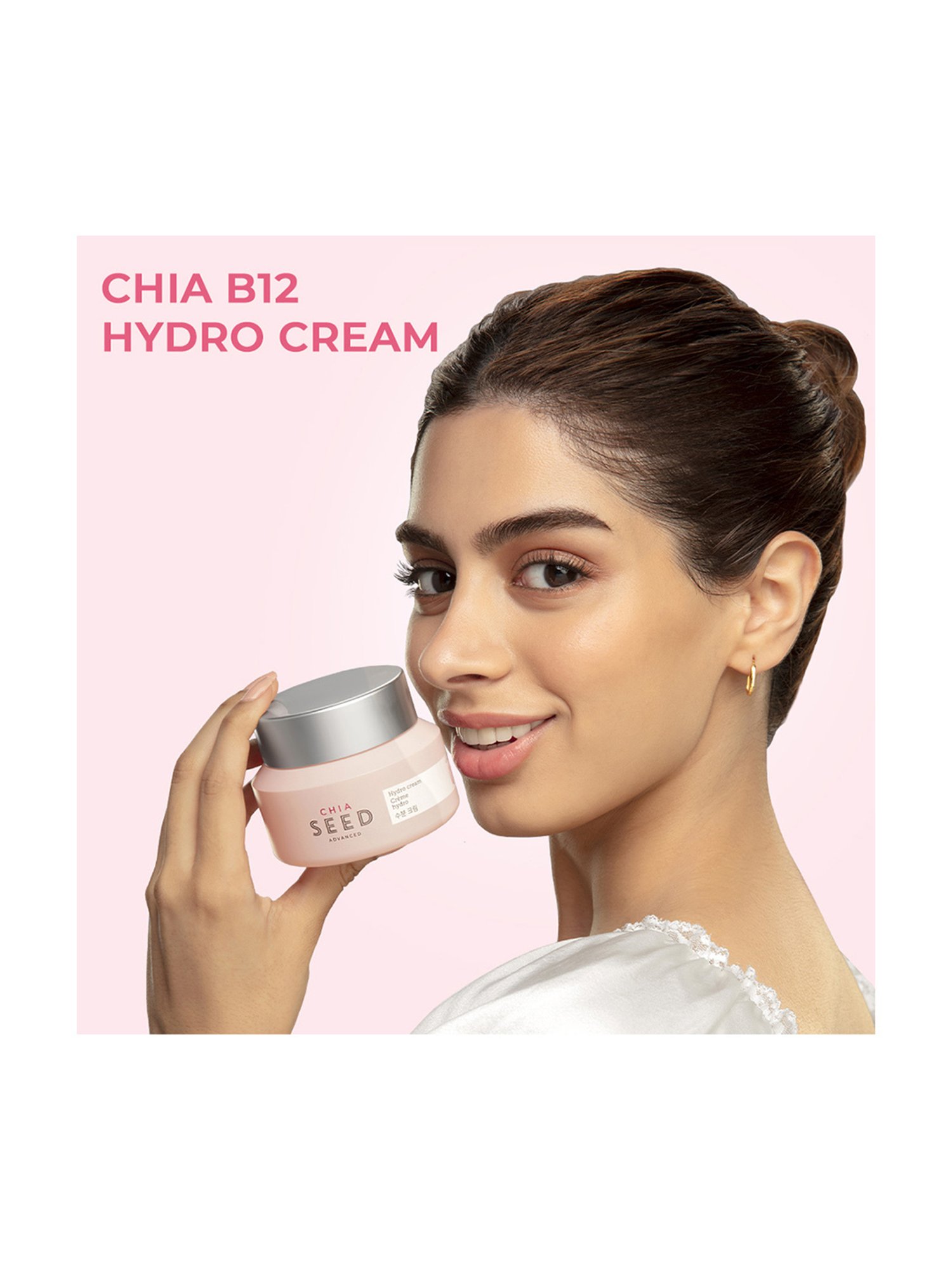 The Face Shop Hydro Cream with Vitamin B12 & Chia Seeds for 24Hr Intense Hydration - 50 ml