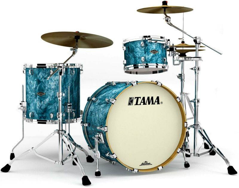 Tama Starclassic Walnut/Birch 3-piece Shell Pack - 22" Kick - Turquoise Pearl