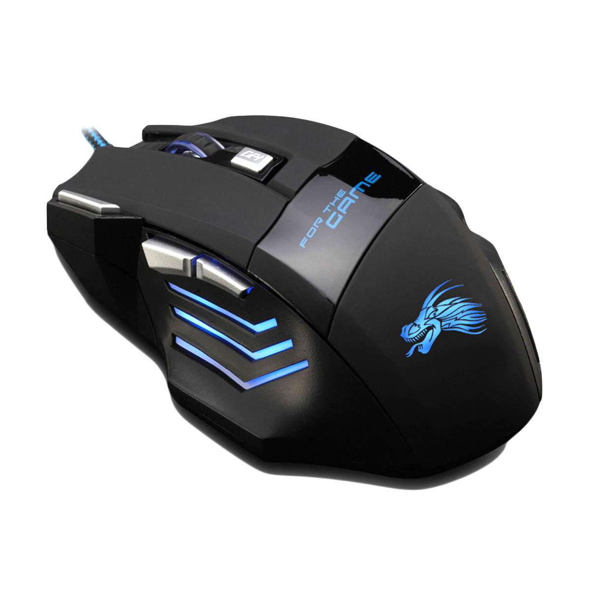 7 Button Optical USB Wired Gaming Mouse Black