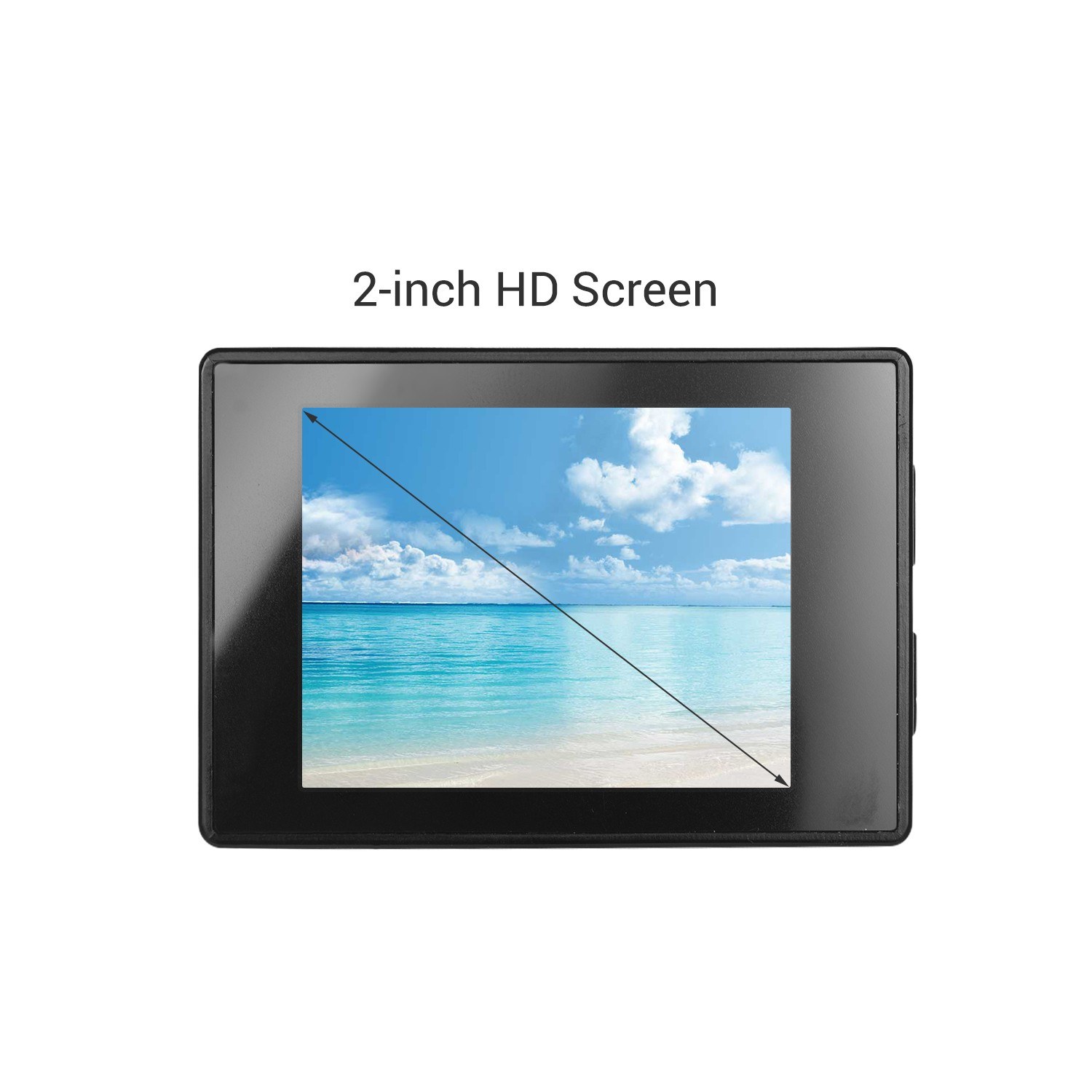 Action Camera 2inch LCD Screen 1280x960P HD 30m Waterproof 90&deg; Wide Angle Support 32GB External Memory Card with Built-in 900mAh Battery Waterproof Case Mounting Accessories